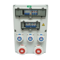 Tablou prize pentru organizare santier IP67, 18 module, 2x32A si 3x16A SUNTREE