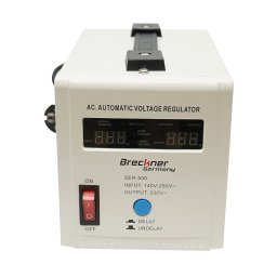 Stabilizator automat de tensiune 500VA cu releu, LCD si 2 prize Schuko