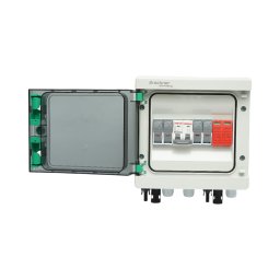 Tablou sigurante DC 6 kW pentru sistem fotovoltaic, 2 stringuri, Breckner