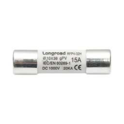 Siguranta fuzibila gPV 15A 1000V 10x38 mm pentru sisteme fotovoltaice