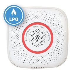 Senzor detector gaz LPG Shelly, wireless, alarma 70 dB si notificari în aplicatie