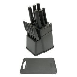 Set cutite bucatarie 15 piese cu suport, tocator si foarfeca Breckner