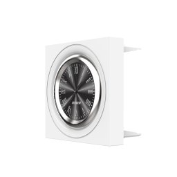 Modul ceas mecanic decorativ Livolo alb pentru montaj pe perete