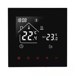 Termostat BeOk pentru centrala pe gaz, programabil, negru, TDR89-WPB