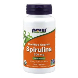 NOW Foods Spirulină 500 mg 200 tab.