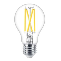 Bec LED vintage Philips Classic A60, putere reglabila, E27, 5.9W (60W), 806 lm, lumina calda