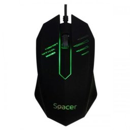 Mouse Optic Spacer SPMO-M20, RGB LED, USB, Negru