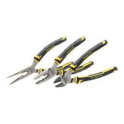 Set 3 clesti, Stanley, Otel, 165 mm, Negru/Argintiu