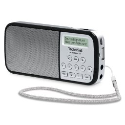 Radio portabil, TechniSat, TECHNIRADIO RDR, FM si DAB +, USB, AUX, Lanterna, 1 W, Gri