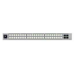 Switch Ubiquiti 10Gigabit ECS-48-POE, 48 porturi,cu management, Gri