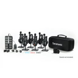 Sistem Intercom Wireless pentru 6 Persoane Saramonic WiTalk9 WT6S Full-Duplex 1.9GHz Casti Single-ear Negru