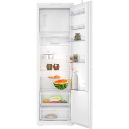 Frigider incorporabil cu o usa Neff KI2822FE0, 280 l, 56 cm, sertar Fresh Safe, Vario Zone, BottleFlex, Clasa E, Alb