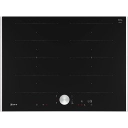 Plita inductie vitroceramica incorporabila Neff T67TTX4L0 N 90,70 cm, 4 zone gatit, Negru-Otel inoxidabil