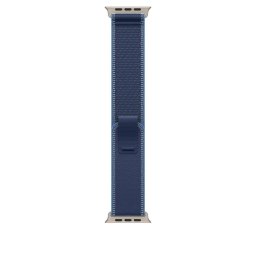 Apple Watch 49mm Loop: Blue/Bright Blue Trail Loop - M/L - Natural Titanium Finish