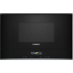 Cuptor cu microunde Siemens iQ700 BF722L1B1, capacitate 21 L, 900 W, 7 programe automate, Negru