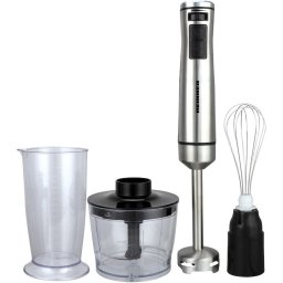 Mixer vertical Heinner HHB-DC1000SSBK , 1000W, viteza variabila + turbo, tel, Tocator, Negru cu insertii inox