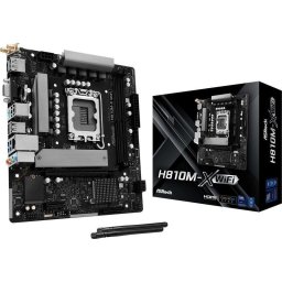 Placa de baza ASRock H810M-X WiFi, Intel H810, LGA 1851, mATX, DDR5