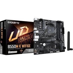 Placa de baza GIGABYTE B550M K WIFI6E, AMD B550, AM4, mATX