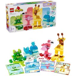 Set de constructie LEGO® DUPLO® Joc de construit animale 10472, Jucarii pentru Copii de 3+ ani, Jucarii pentru Baieti si Fete, Jocuri Educative