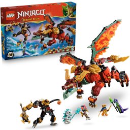 Set de constructie LEGO® NINJAGO® Robotul dragon transformator al lui Wyldfyre 71868, Jucarii pentru Copii, Jucarii pentru Baieti si Fete, Idee de Cadou pentru Copii
