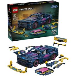 Set de constructie LEGO® Technic Masina personalizata Ford Mustang GT 42236, Jucarii pentru Copii, Jucarii pentru Baieti si Fete, Masini de Jucarie, Idee de Cadou pentru Copii, 973 piese
