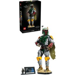 Set de constructie pentru adulti LEGO® Star Wars™ Boba Fett™ 75455, Decoratiune pentru Living, Idee de Cadou pentru Barbati si Femei Pasionati de Jocuri de Constructie, 1544 piese