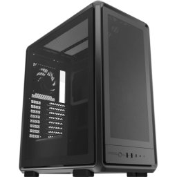 Carcasa PC Cooler Master MasterFrame 500 Mesh, Middle Tower, Fara sursa, Sticla temperata, 8 ventilatoare compatibile, 3 incluse, Negru