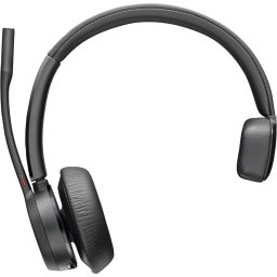 Casti Call Center Wireless Poly Voyager 4310-M, Microsoft Teams Certified, dongle BT700, suport de incarcare, Microfon, USB-C, Negru