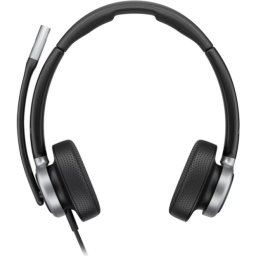 Casti cu microfon Poly by HP Mission 625, On-ear, USB-C/A, Negru