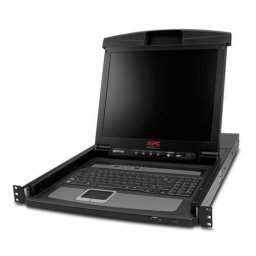 Switch KVM AP5808 APC 17 LCD KVM Console PS2/USB 1U with integrated 8 port analog KVM switch