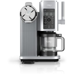Aparat inghetata la cornet CREAMi Swirl NC701EU, 13-in-1, maneta 3 viteze pentru cornete, 13 programe, 6 moduri clasice Creami pentru milkshake, gelato si sorbet, 2 boluri 480 ml, Gri