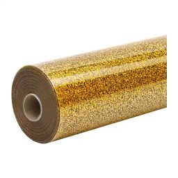 Folie de transfer termic cu sclipici , 30,5 cm x 90 cm (auriu)