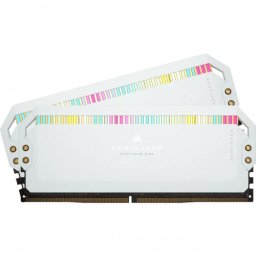 Kit Memorie Corsair Dominator Platinum RGB White 32GB, DDR5-5200MHz, CL40