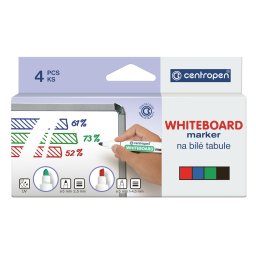 Marker whiteboard 4buc/set Centropen 8559