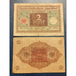 Germania 1920 - 2 mark, circulata