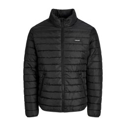 Jack & Jones Plus Jacheta matlasata barbati big sizes, fara gluga, Regular fit, JJELVIS, Negru (SELECTATI MARIMEA: 3XL)