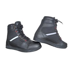 Ghete moto SM Racewear Sneak Adi - constructie din piele si compozit, intarituri calcai-degete si insertii reflectorizante
