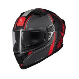 Casca MT Helmets Braker SV Charm - Integrală, negru rosu mat, Pinlock și ochelari soare incluși