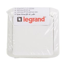 Legrand - Priză de perete pentru uz casnic FORIX 250V IP44 albă