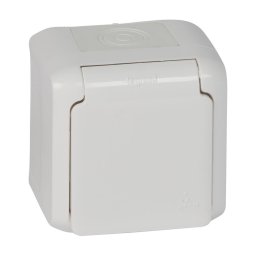 Legrand - Priză de perete pentru exterior 250V/16A FORIX, IP44, albă
