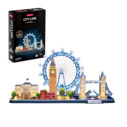 Cubic fun - puzzle 3d led londra 186 piese