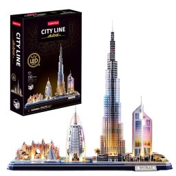 Cubic fun - puzzle 3d led dubai 182 piese