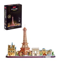 Cubic fun - puzzle 3d led paris 115 piese
