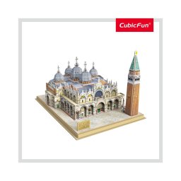 Cubic fun - puzzle 3d si brosura-piata san marco 107 piese
