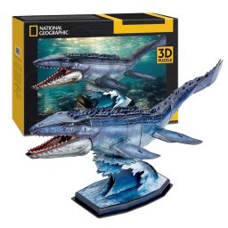 Cubic fun - national geographic puzzle 3d mosasaurus 76 piese