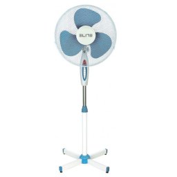Ventilator de podea Elite EFS-0440, 40 W, 40 cm, 3 viteze, Suport reglabil, Alb/Albastru