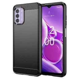 Husa de protectie Techsuit Carbon Silicone compatibil cu Nokia G42, Negru