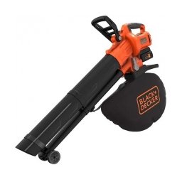 Black & Decker - BCBLV3625L1 - Suflanta de gradina cu 1 acumulator si incarcator, Li-Ion, 36 V, 2.5 Ah, - m3/h, motor fara perii, functie aspirare