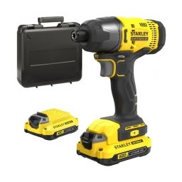 Stanley - SFMCF800C2K - Masina de insurubat cu impact cu 2 acumulatori si incarcator, Li-Ion, 18 V, 1.5 Ah, 165 Nm, -, valiza plastic