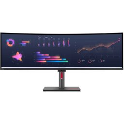 Monitor LED Curbat Lenovo ThinkVision P49w-30 63DBRAT1EU, 49” DQHD, 4 ms, 60 Hz, Negru